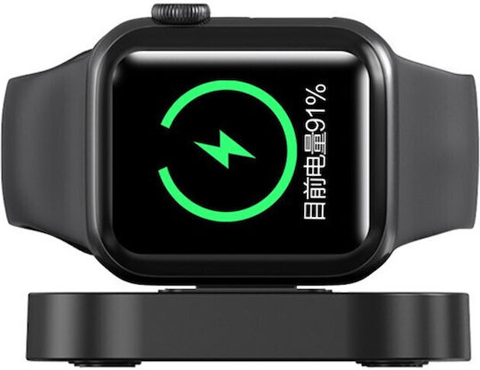 Wireless Charger Smart Iwatch Flippy Compatible Apple Iwatch 1/9 Magnetic Charger Type-c Interface 3w 7.5 X 7.5 X 1.2 Cm Foldable Black