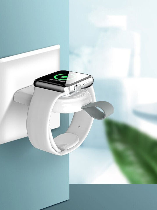 Încărcător Wireless Smartwatch Flippy Compatibil Apple Iwatch 1-9 Magnetic Port Usb-a Fără Cablu Direct La Dock Computer Negru