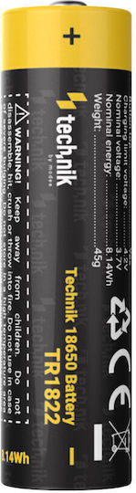 Technik Rechargeable Battery 18650 Li-ion 2200mAh 3.7V 1pc