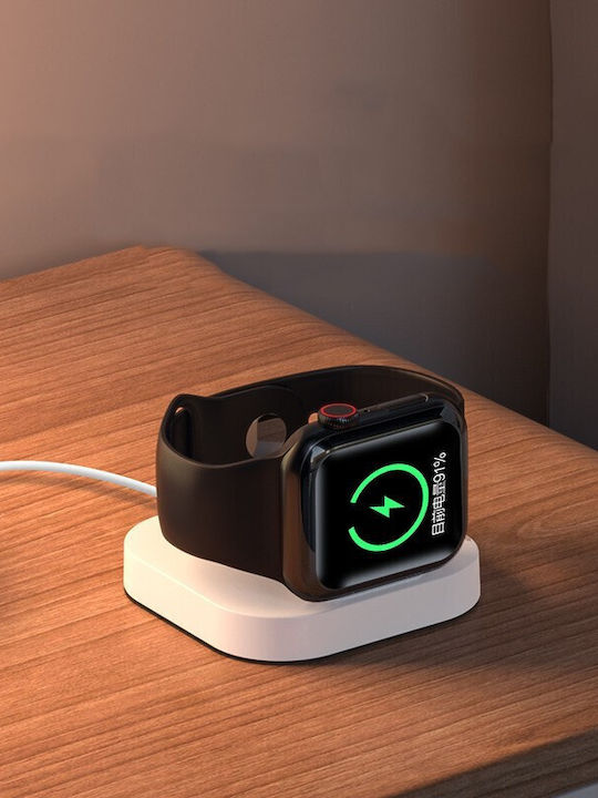 Încărcător Wireless Smart Iwatch Flippy Compatibil Apple Iwatch 1/9 Încărcător Magnetic Interfață Type-c 3w 7.5 X 7.5 X 1.2 Cm Pliabil Alb