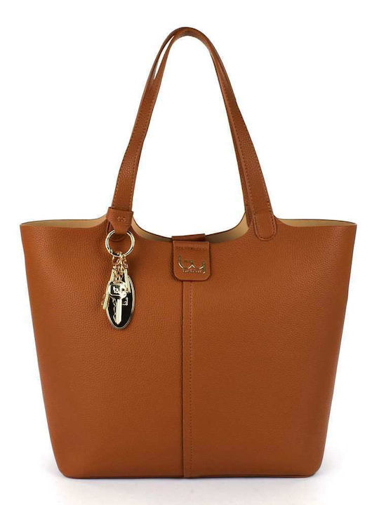 Geantă Dama Shopper De Umar Tabac Maro