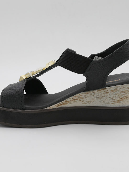 Sommer Damenplattformen Schwarz