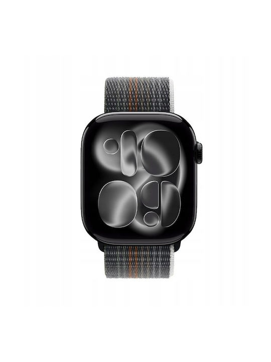 Crong Nylon Λουράκι Υφασμάτινο Midnight Run (Apple Watch 44/45/46mm/Ultra 49mm)