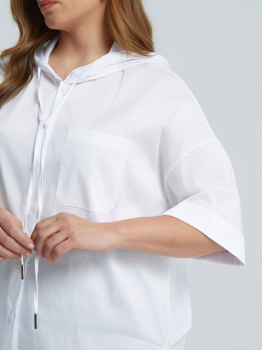 Short Sleeve Women's Shirt White