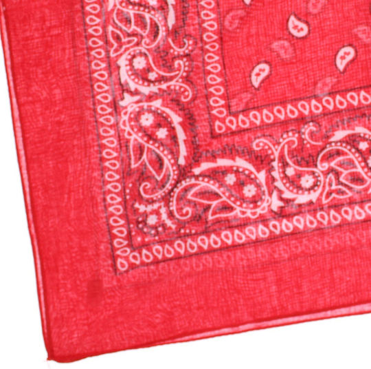 Bandana Din Bumbac Mărime 55 X 55 Cm Imprimeu Mandala Roșie Es2194