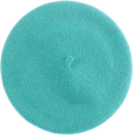 Women's Beret Buticcochet Wool One Size Turquoise Bsc720