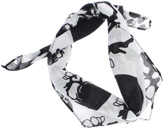 Cotton Bandana Size 55x55 Cm Buticcochet White Es2673