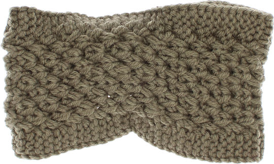 Bentită Tricotată Pentru Păr Femei 100% Acrilic ButicCochet O Mărime Culoare Khaki Bnt385