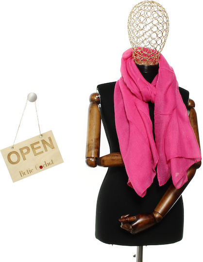Eșarfă Damă 30% Viscoză 70% Poliester ButicCochet 68x180 Cm Fucsia Es3357