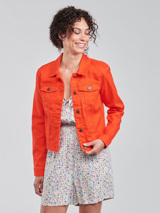 Women's Jean Jacket Red