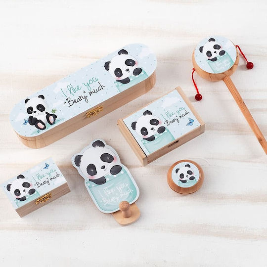 Christening Favor Wooden Calendar Panda H955 Christening Favor Sugared Almonds