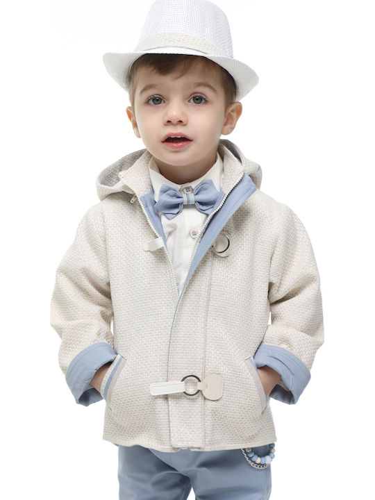 Mi Chiamo Boys Baptism Suit Blue