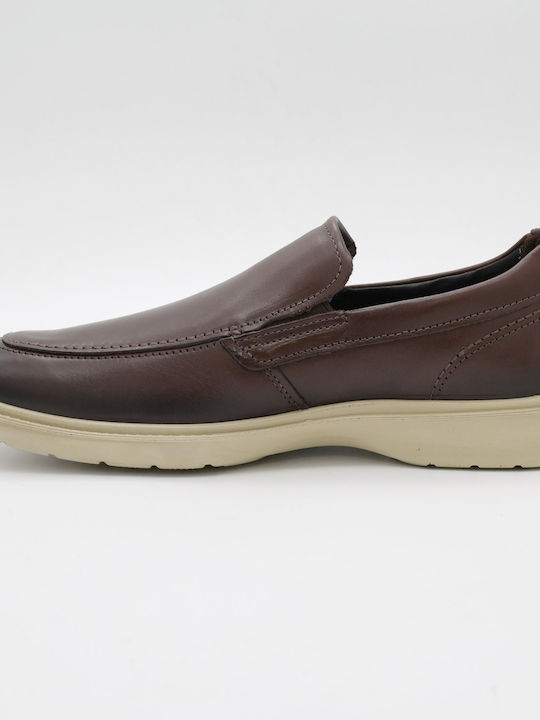 Loafers Din Piele Pentru Bărbați În Culoare Maro