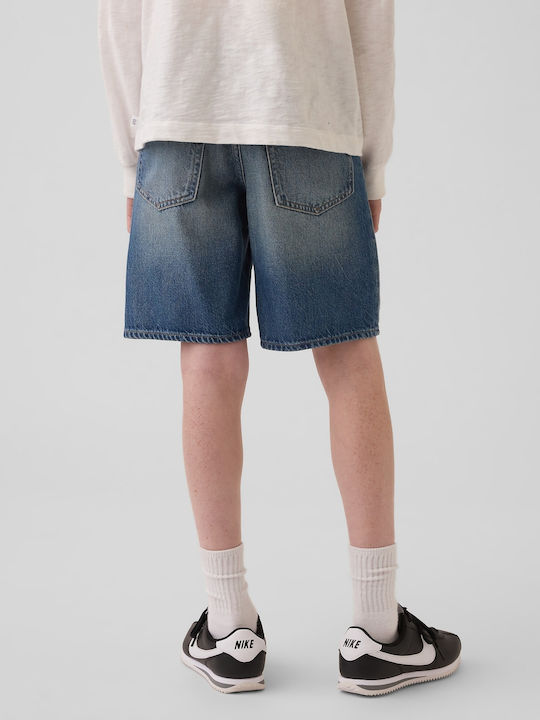 Kids Denim Blue Shorts Bermuda