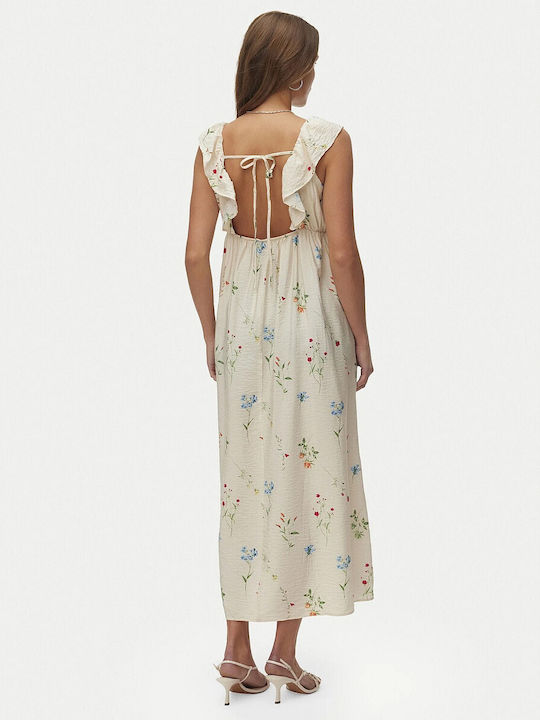 Josie Καλοκαιρινό Maxi Φόρεμα Μπεζ/floral