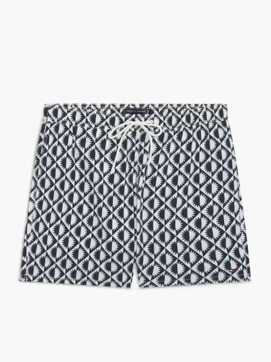 Herren-Bademode Kurze Hosen Weiß-Blau mit Mustern