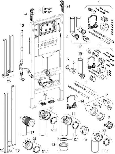 Geberit Sigma Flush Plate for Cisterns Dual Flush