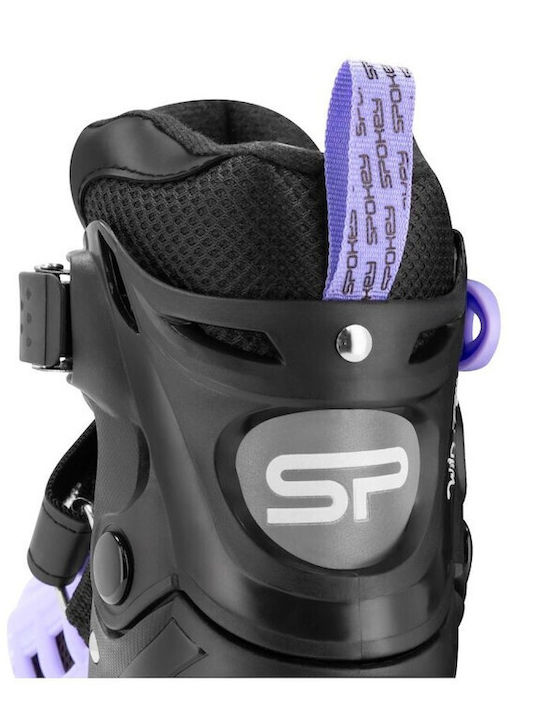 Spokey 4in1 Adult Adjustable Inline Rollers Black