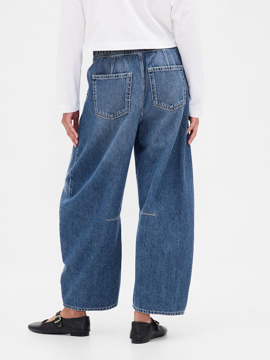 Women's Jean Pants Mid Rise in Tapered Leg Style