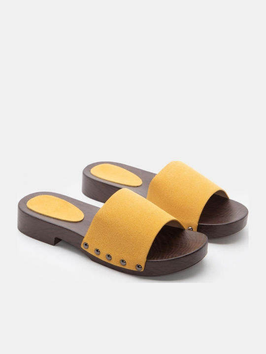 Women's Flat Sandals Yellow