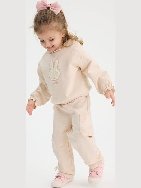 Kids Tracksuit Beige Pants