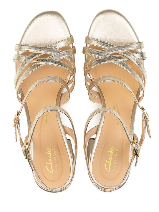 Ezoria Strap Sandals Gold