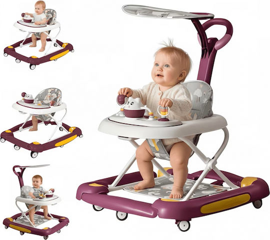 Little Mom Baby Walker with Music for 6+ Months Red