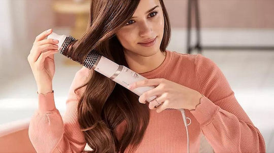 Philips Series 3000 Ceramic Electric Brush with Air for Straightening and Curls 800W