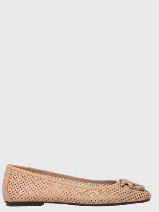 Leather Ballerinas Pink