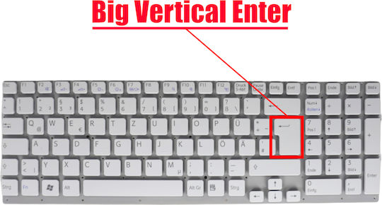 German Laptop Keyboard Sony Vaio Vpc-eb Vpc-eb11 Vpc-eb12 Vpc-eb13 Vpc-eb1 Vpc-eb2 Vpc-eb3 Vpceb Pcg-71212m V111678b 148793421 V111678a De Without Frame White Code 40136denofrwhite