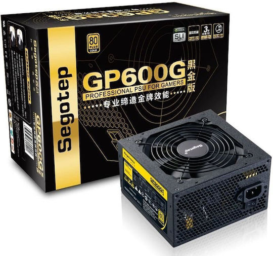 Segotep GP600G 500W Μαύρο Τροφοδοτικό Υπολογιστή Full Modular 80 Plus Gold