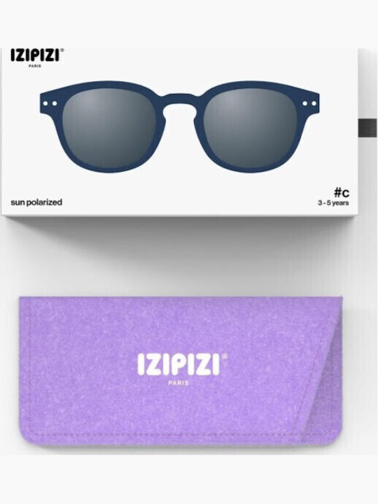 Izipizi Τετράγωνα Παιδικά Γυαλιά Ηλίου με Polarized Φακό Μπλε για 3-5 Ετών