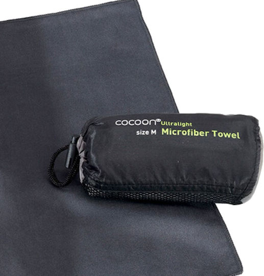 Cocoon Πετσέτα Microfiber Σώματος 40gr/m² Γκρι 150x80εκ.