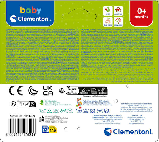 Baby Clementoni Κρεμαστό Παιχνίδι Κούνιας και Καροτσιού με Μασητικό Easy Peasy Soft Fox για Νεογέννητα