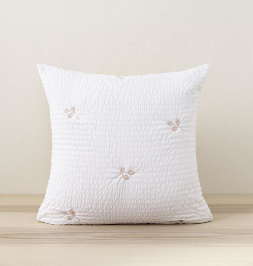 Nima Coverlet Set Microfiber White-Pink 180x240cm
