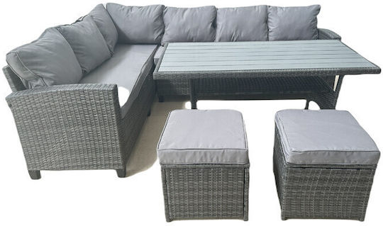 Σετ Σαλονιού 4τμχ γκρι Σετ Σαλονιού 4τμχ γκρι