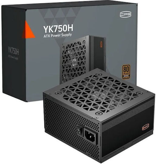 PCCOOLER YK-H YK750H 750W Sursă de Alimentare Neagră Full Wired 80 Plus Bronze