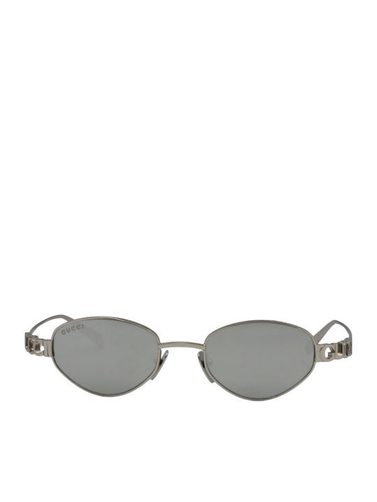 Gucci Women's Sunglasses with Silver Metal Frame and Silver Mirror Lens GG1935S 004