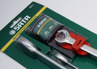 Sata Flat-box Wrenches Double Ratchet Set 3 Pcs 10 13 17mm