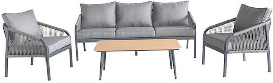 Keter Garten- und Outdoor-Möbelset für den Wohnbereich 4 Stück Grau Keter Garten- und Outdoor-Möbelset für den Wohnbereich 4 Stück Grau