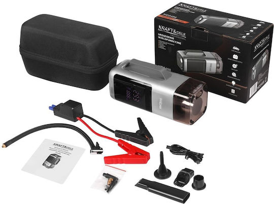 Kraft & Dele Starter Portabil Pentru Baterii Auto și Motocicletă 10000mAh Cu Banca De Alimentare USB Pompă Obiectiv