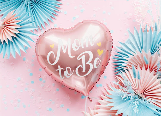 Μπαλόνι Καρδιά Foil Ροζ Mom to Be 35εκ.