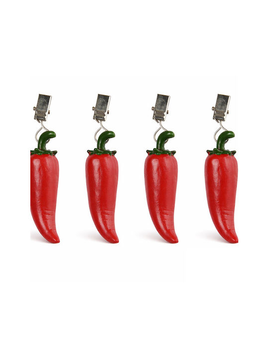 Kaemingk Βαρίδια Für Weihnachtliches Tischgeschirr Σε Σχήμα Πιπεριάς 4 Stück 7.7x2.3cm Kaemingk Βαρίδια Für Weihnachtliches Tischgeschirr Σε Σχήμα Πιπεριάς 4 Stück 7.7x2.3cm