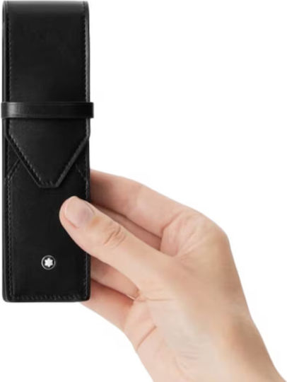 Montblanc Etui Din Piele Pentru Stilouri Meisterstuck Negru