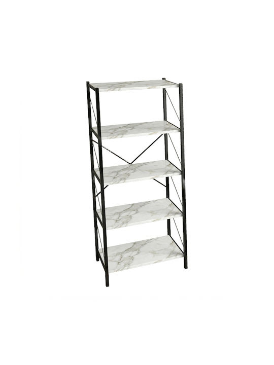 Bookcase Bimblem White Marble 60x30x150cm