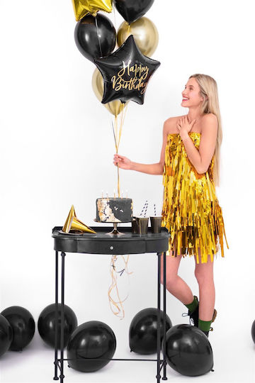 Balloon Foil Star Black 40cm