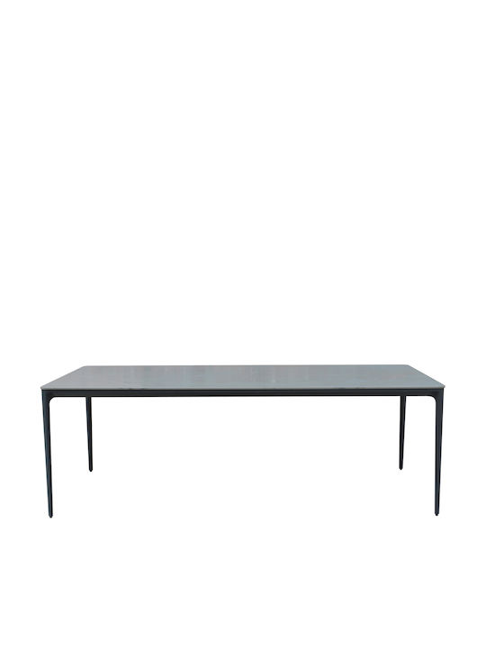 Sintered Маса За Трапезария От Алуминий Сива 180x90x75см