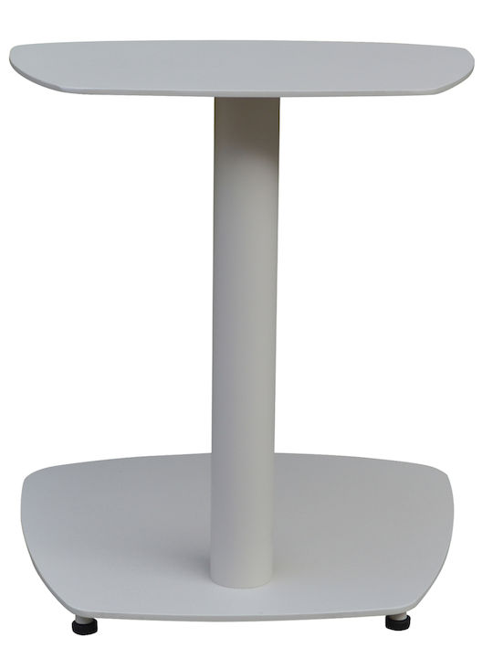 Hilfsmittel Garten- und Terrassentisch aus Aluminium Caret Weiß 40x39x40cm