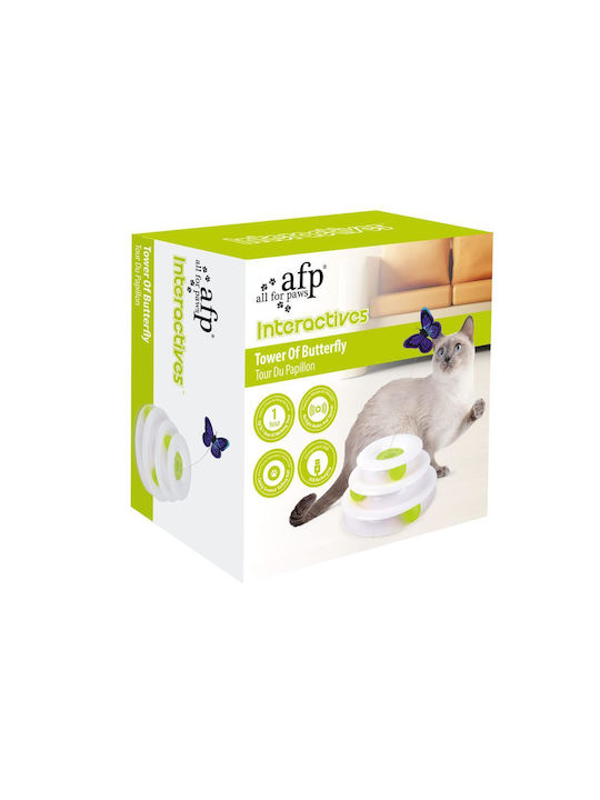 All For Paws Butterfly Usb Παιχνίδι Γάτας Interactive Tower with Butterfly USB 25x25x8cm