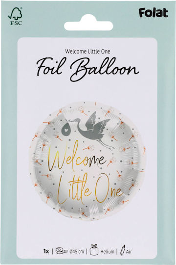 Балон Фолио Буква 18″ Welcome Little One Щъркел 45бр